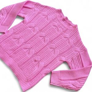 Universal Thread Pink Cable Knit Sweater